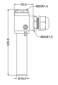 SW-21輕巧型磁開關(guān)產(chǎn)品尺寸